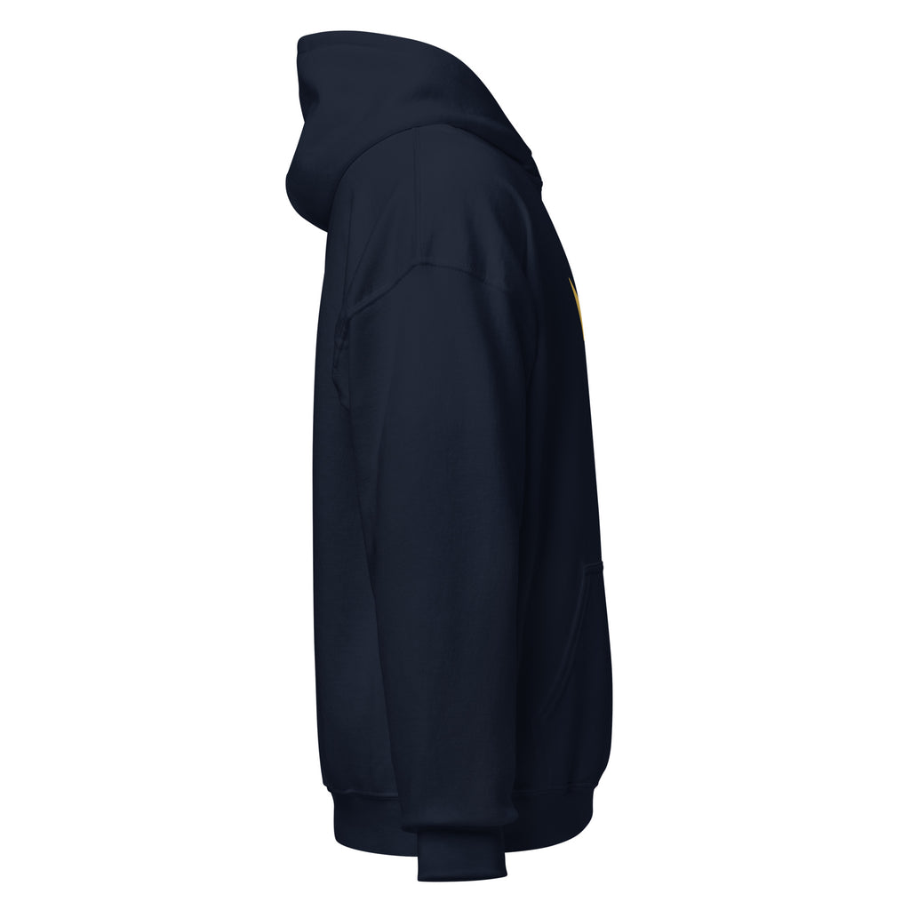Cross On Rib Crown & Cross Faith Hoodie - Navy – Kingdom Legacy Coaching